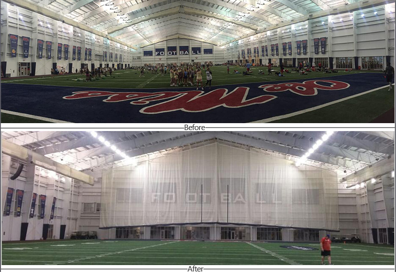XJ-HBS240W Used in Rugby Field at University of Mississippi